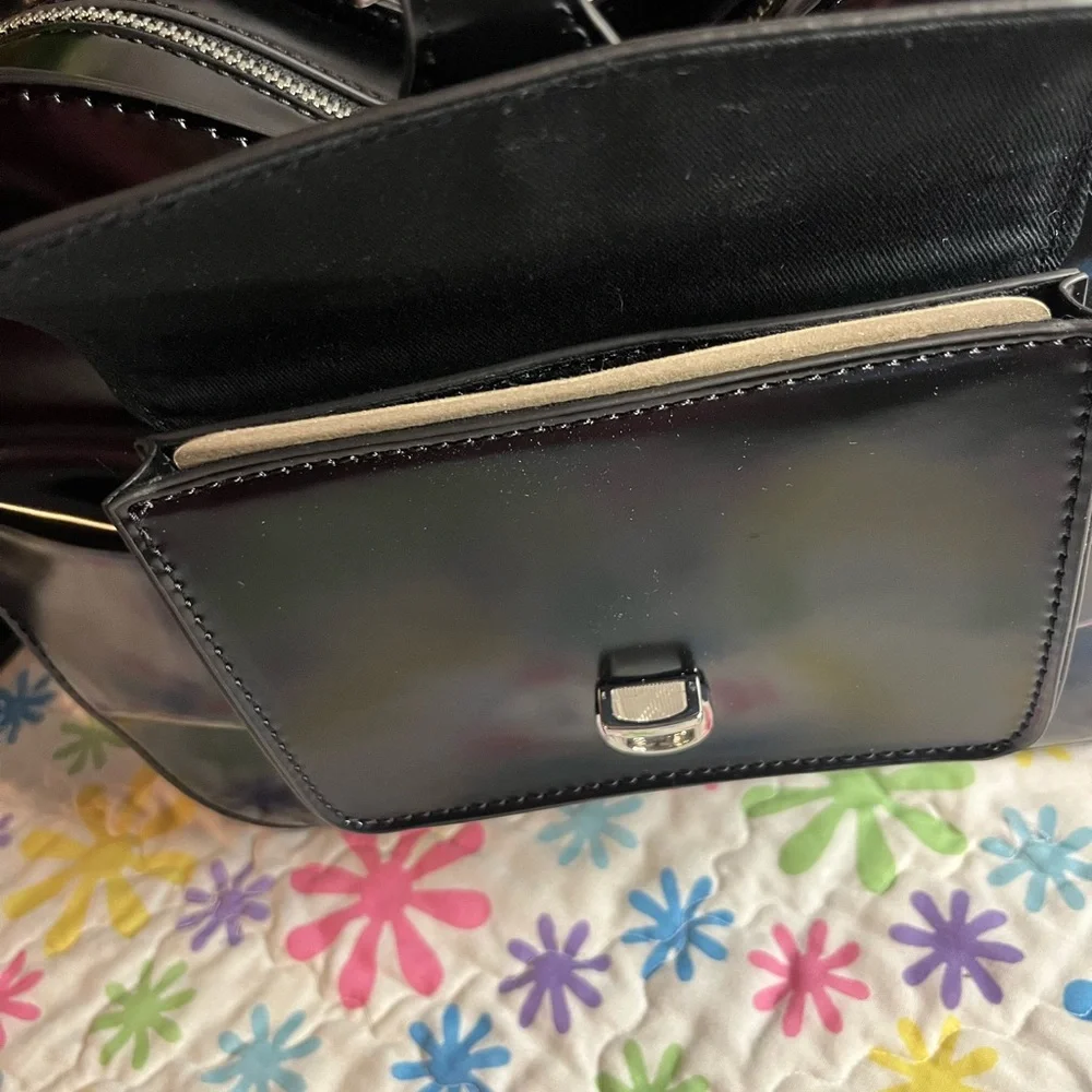 🖤🔥Dr Martens Black Vegan Leather Large Backpack Shoulder Bag Love Bow Crossbody